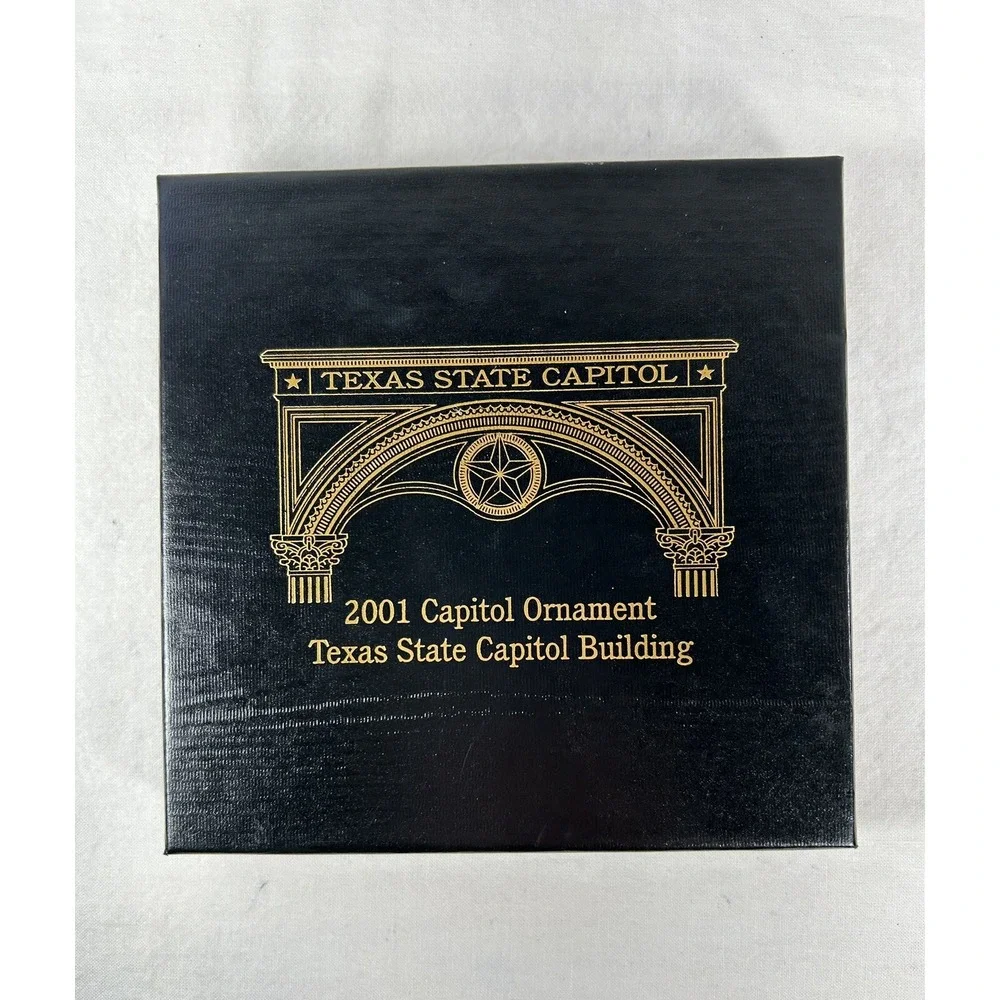 Texas State Capitol Ornament 2001 Capitol Building Vintage‎